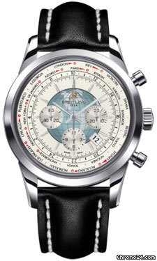 Breitling Transocean Chronograph Unitime Stainless Steel watches