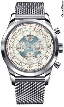 Breitling Transocean Chronograph Unitime Stainless Steel watches