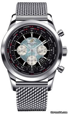 Breitling Transocean Chronograph Unitime Stainless Steel watches