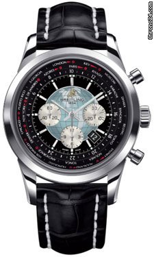 Breitling Transocean Chronograph Unitime Stainless Steel watches