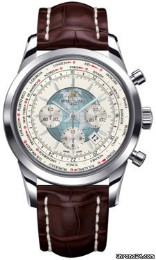Breitling Transocean Chronograph Unitime Stainless Steel watches