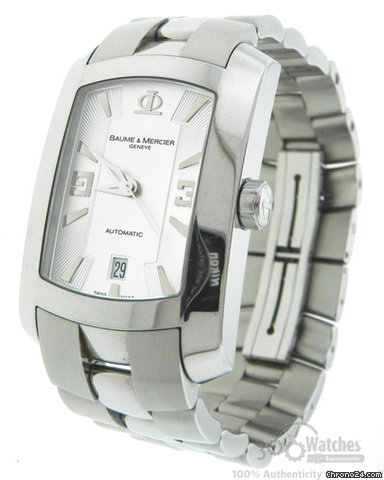Baume & Mercier Men's & XL Hampton Milleis Stainless Steel Automatic Date Watch watches