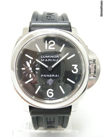 Panerai Luminor Marina LOGO PAM00005 steel/acier cadran noir black dial limited edition 1600 pieces watches
