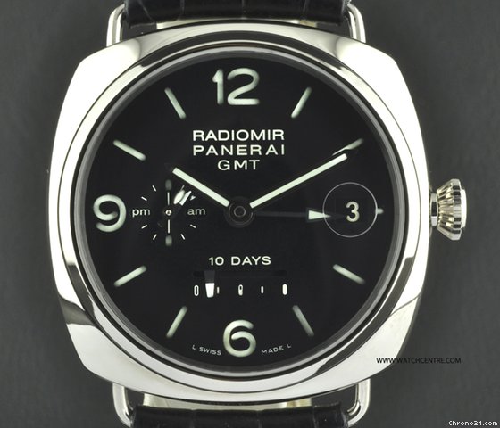 Panerai 18k W/G 45MM Radiomir 10 Days GMT B&P PAM00235 watches