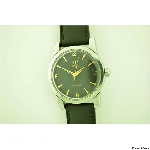 Omega Seamaster steel automatic bumper movement on strap watches