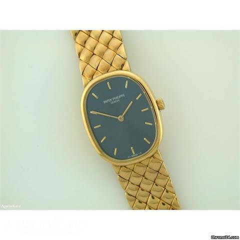 Patek Philippe Ellipse 18ct manual on bracelet watches