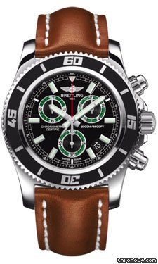 Breitling Superocean Chronograph M2000 Leather Strap watches