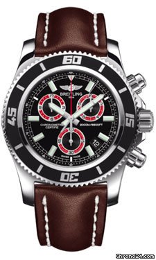 Breitling Superocean Chronograph M2000 Leather Strap watches