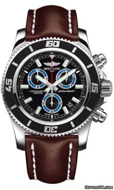 Breitling Superocean Chronograph M2000 Leather Strap watches