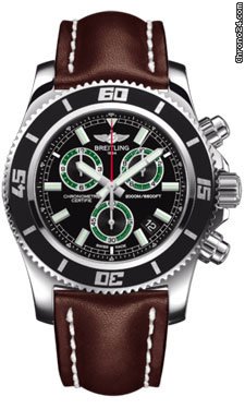 Breitling Superocean Chronograph M2000 Leather Strap watches