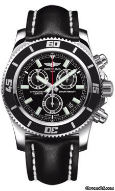 Breitling Superocean Chronograph M2000 Leather Strap watches