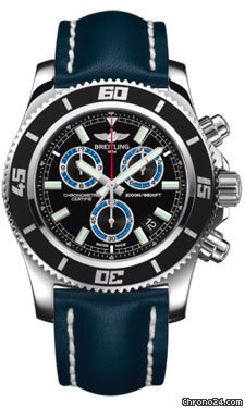 Breitling Superocean Chronograph M2000 Leather Strap watches