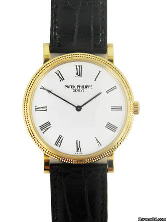 Replica Patek Philippe 18k yellow gold Calatrava Watch