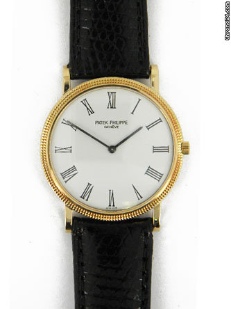 Patek Philippe 18k yellow gold Calatrava watches