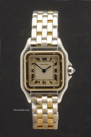 Cartier Pathere in Stahl/Gold (2 Streifen) watches