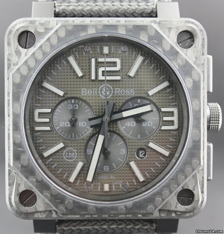 Bell & Ross Aviation type Carbon fiber case- Chronograph Limited Edition watches