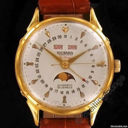JeanRichard De Luxe Datora triple calendar moonphase watches