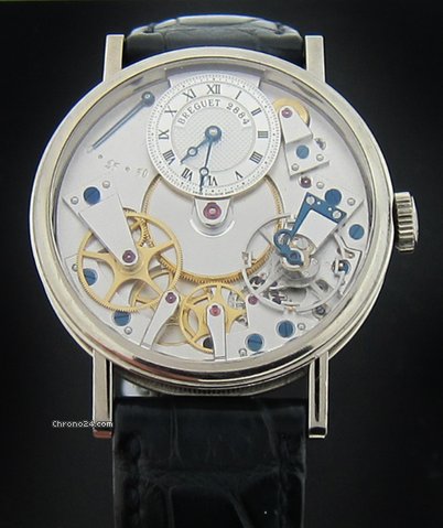 Breguet White Gold Skeletonized Tradition Mechanical Watch 7027 watches