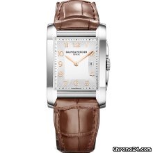 Baume & Mercier and Silver Dial Brown Leather Ladies Watch MOA10018 watches