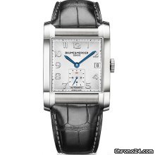 Baume & Mercier and Hampton Silver Dial Black Leather Mens Watch MOA10026 watches