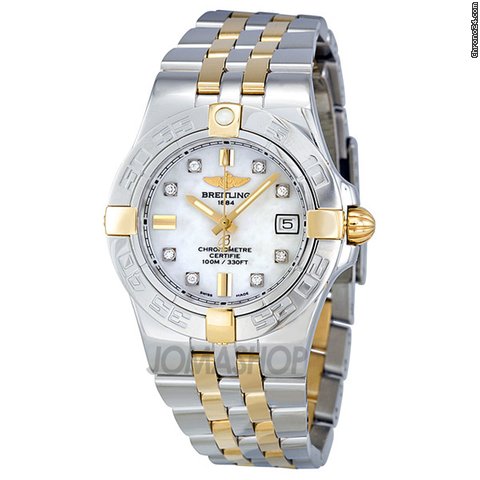 Breitling Galactic 30 Mother of Pearl Diamond Ladies Watch B71340L2-A714TT watches