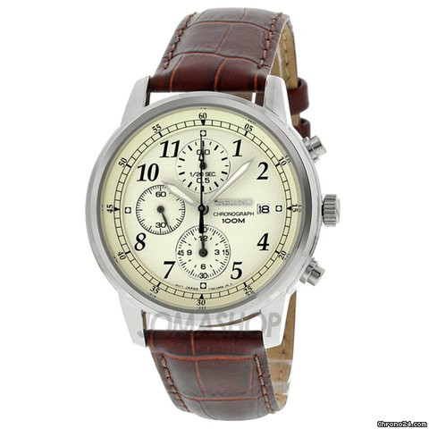 Seiko Stainless Steel Chronograph Mens Watch SNDC31 watches