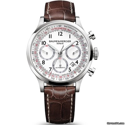 Baume & Mercier and Capeland White Dial Chronograph Mens Watch M0A10082 watches