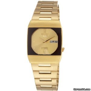 Seiko 5 Champagne Dial Gold Tone Ladies Watch SNY012J1 watches
