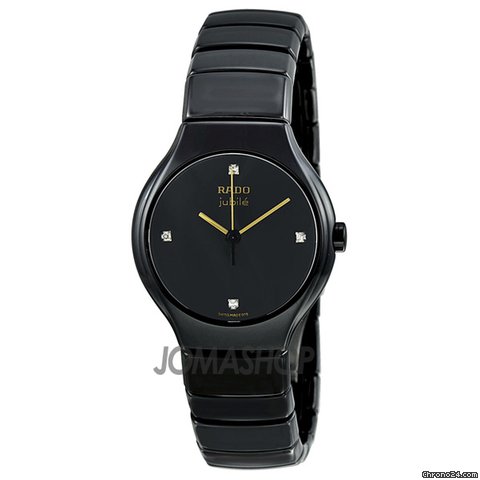 Rado True Black Dial Diamond Ceramic Ladies Watch R27655752 watches