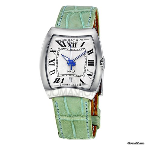 Bedat & Co No. 3 Steel Green Leather Ladies Watch 314.010.100 watches