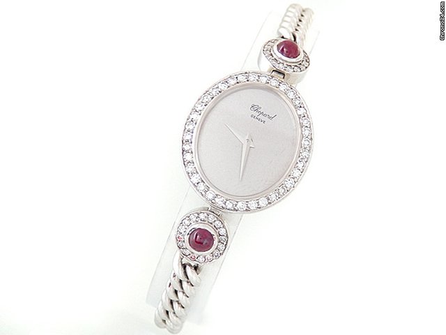 Chopard "L.U.C." 18K Wei gold, 82 Diamanten & 2 Rubine - sehr selten watches
