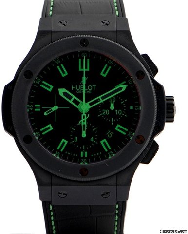 Hublot Big Bang All Black-Green Chrono watches