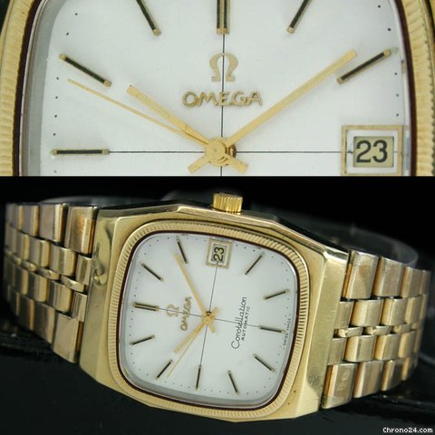 Omega Constellation Date Roll Gold Cap watches