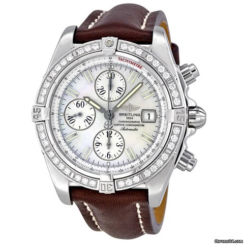 Breitling Chronomat Evolution Automatic Chronograph Diamond Mens Watch A1335653-A569BRLT watches