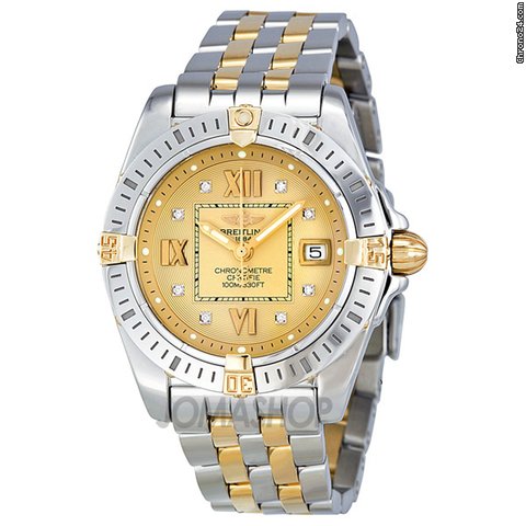 Breitling Lady Cockpit Diamond Gold Dial Two-Tone Ladies Watch B7135612-H506TT watches