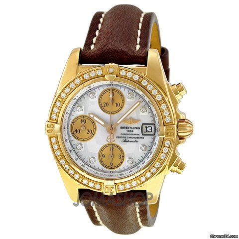 Breitling Chrono Cockpit Automatic Chronograph Diamond Gold Mens Watch H1335853-A654BRLT watches