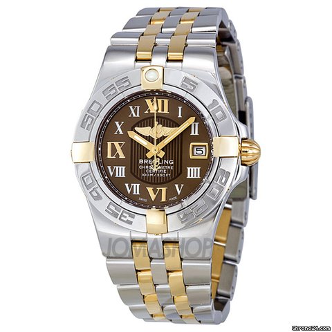 Breitling Galactic 30 Two-Tone Brown Dial Ladies Watch B71340L2-Q562TT watches