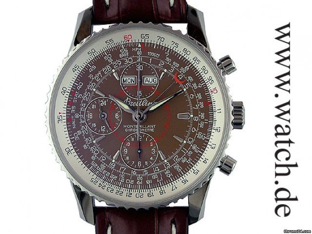 Breitling Navitimer Montbrillant Datora Kroko 43mm watches