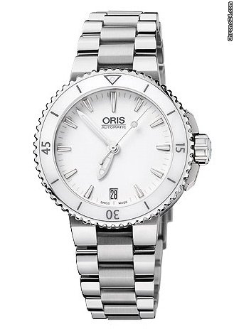 Oris Aquis White Dial Rubber Unisex Watch 01 733 7653 4156-07 4 26 31EB watches