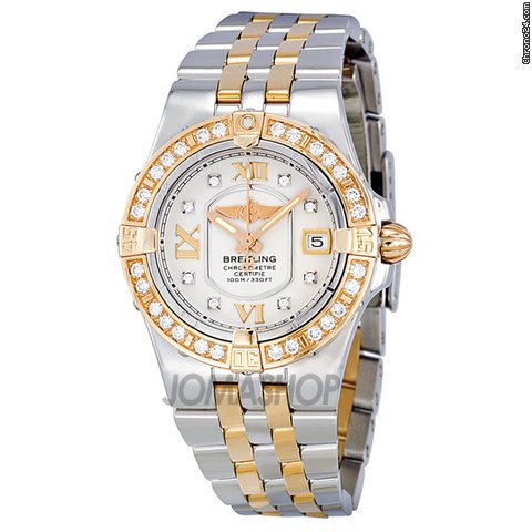 Breitling Cockpit Lady Diamond Rose Gold and Steel Watch C7134053-G663TT watches