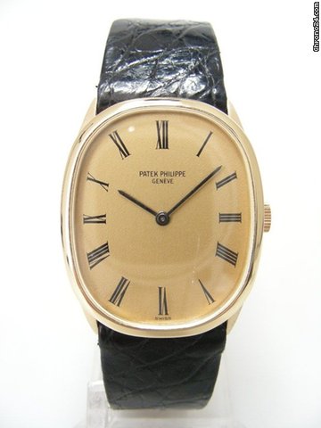Patek Philippe Ellipse 3546 yellow gold/or jaune cadran gold dial watches