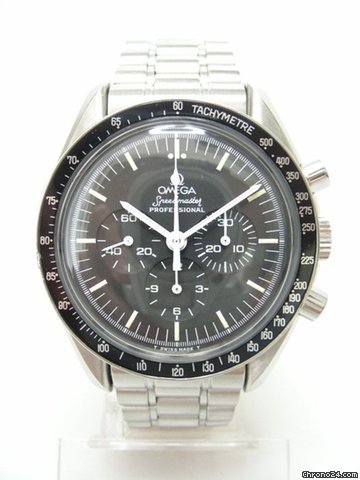 Omega Speedmaster chronographe full steel/complet acier cadran noir/black dial watches