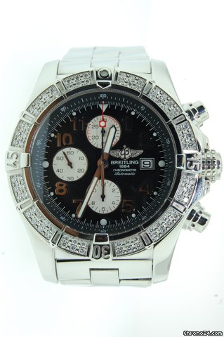 Breitling Super Avenger steel- diamonds originally set. watches