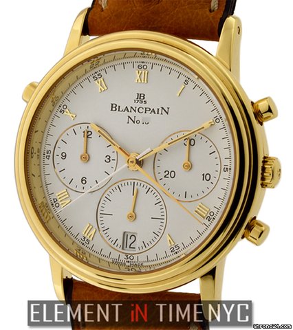 Blancpain Villeret Split Seconds Chronograph 18k YG 34mm watches