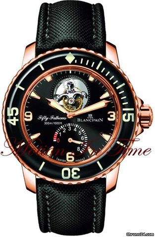 Blancpain FIFTY FATHOMS TOURBILLON ROSE GOLD POWER RESERVE 45mm watches