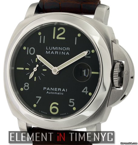 Panerai Luminor Marina Stainless Steel Black Dial 44mm PAM 164 B+P watches