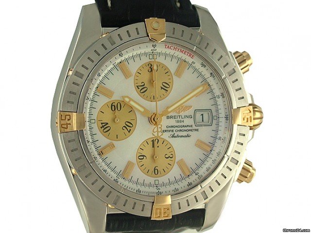 Breitling Chronomat Evolution Stahl/Gelbgold Automatic Perlmutt 44mm watches