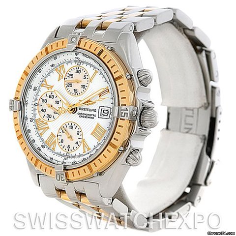 Breitling Windrider Crosswind Steel And Gold Watch watches