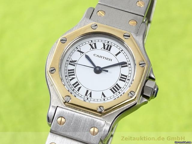 Cartier Santos Stahl/Gold Automatik watches