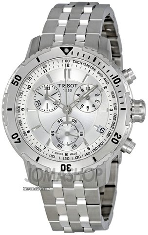 Tissot PRS 200 Silver Dial Chronograph Stainless Steel Bracelet Mens Watch T067.417.11.031.00 watches